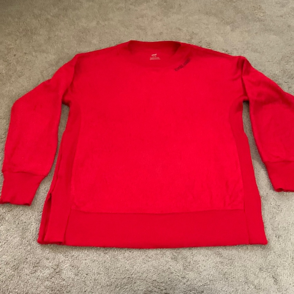 Oversized Holiday Fleece Sweatshirt